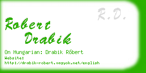 robert drabik business card